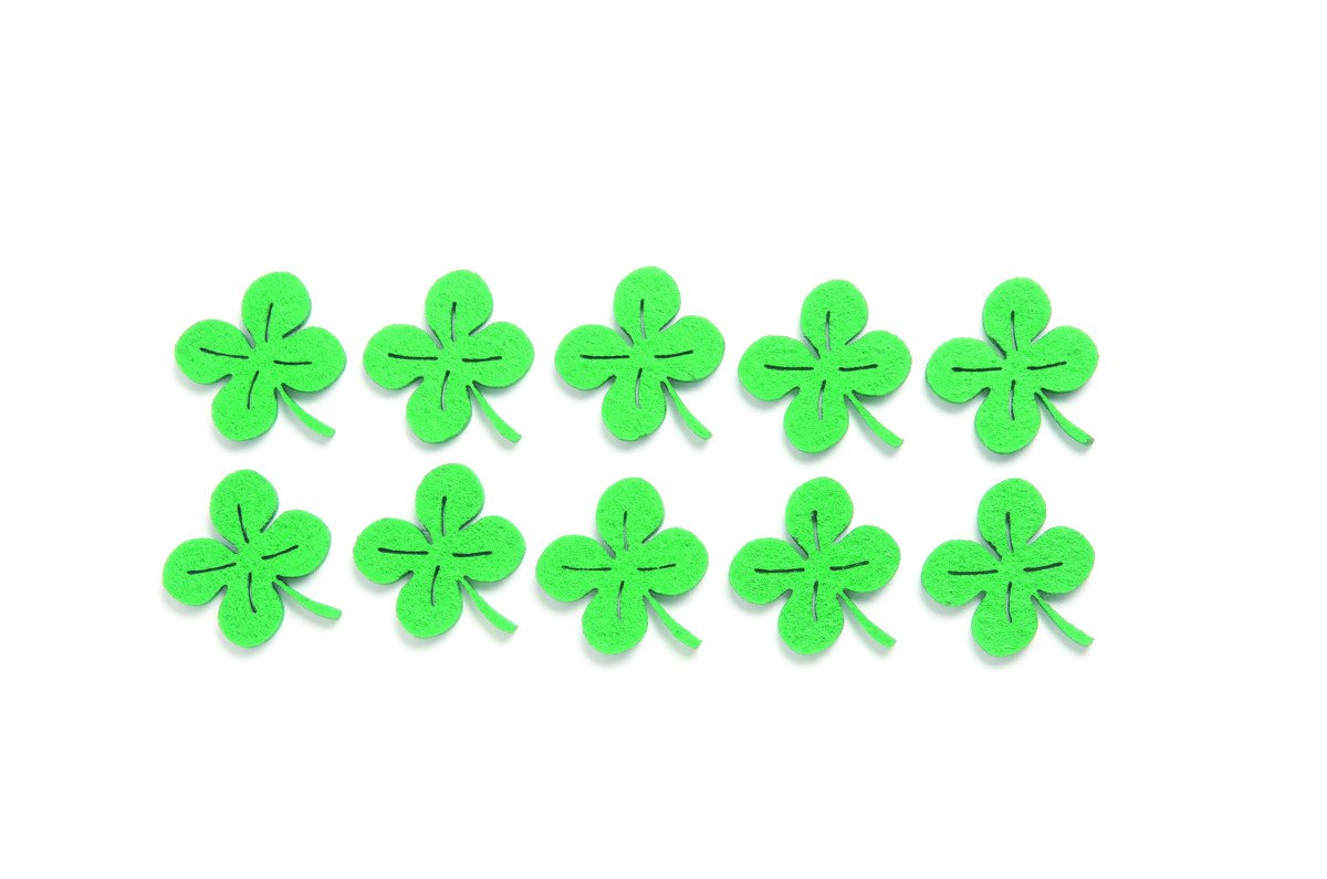 Feuilles en feutrine adhésives 3,5x0,3cm 10 pcs